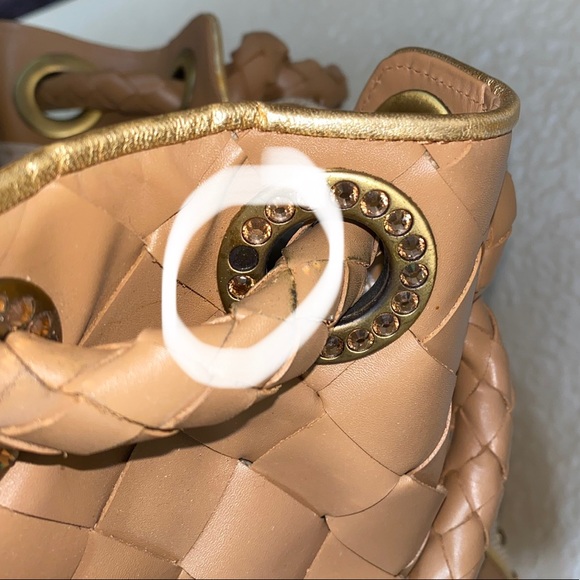 Bridget Shuster Leather & crystals shoulder tote - Picture 8 of 8